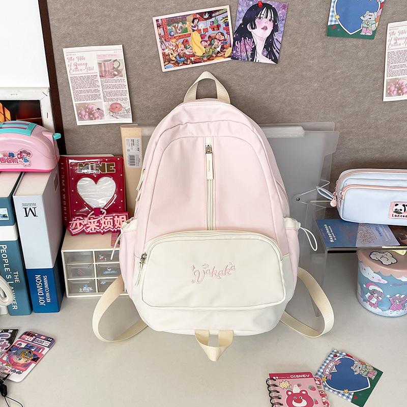 Korean version of small fresh primary and secondary school 3-5 grade women high value contrasting color splicing sweet beautiful women travel backpack single bag (without pendant) розовый
Korean version of small fresh primary and secondary school 3-5 grade women high value contrasting color splicing sweet beautiful women travel backpack single bag (without pendant) розовый