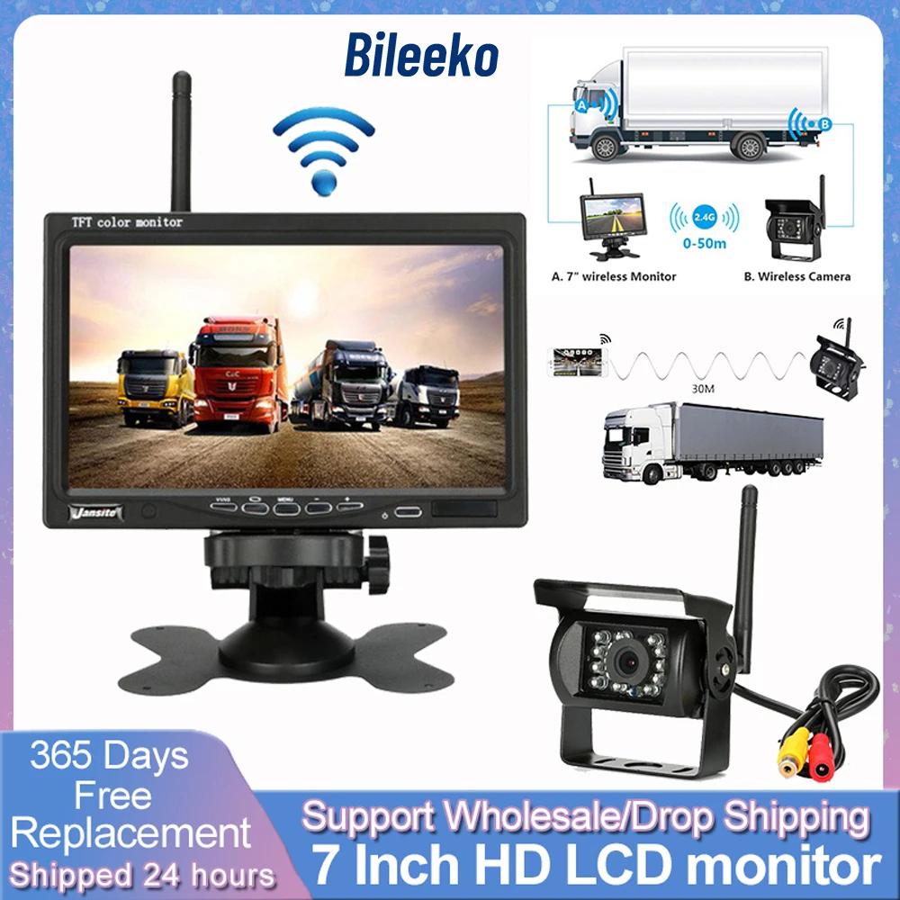 Wireless Reverse Camera 7 Inch LCD Monitor For Trucks Bus RV Trailer Excavator 12V-24V Rear View Camera
Wireless Reverse Camera 7 Inch LCD Monitor For Trucks Bus RV Trailer Excavator 12V-24V Rear View Camera