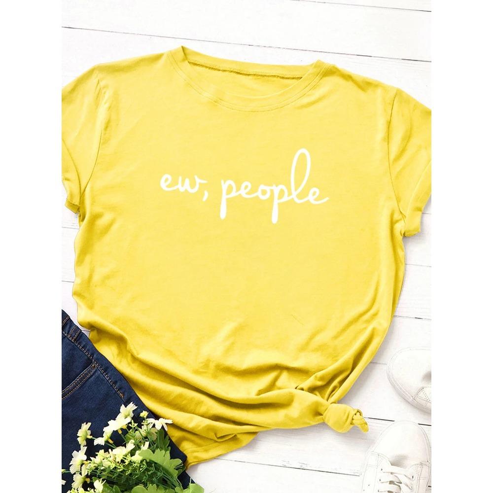Футболка с принтом Ew People-Letter для женщин, свободная, с круглым вырезом и коротким рукавом, женская одежда XXXL
Футболка с принтом Ew People-Letter для женщин, свободная, с круглым вырезом и коротким рукавом, женская одежда XXXL