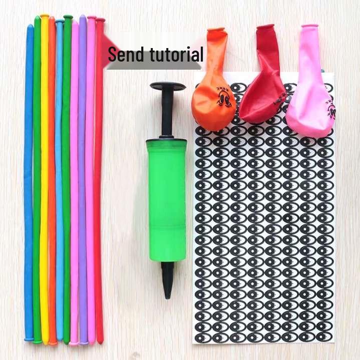 Children s Long Magic Balloon Set with Air Pump - Cartoon Decorations & Weaving Patterns
Children s Long Magic Balloon Set with Air Pump - Cartoon Decorations & Weaving Patterns