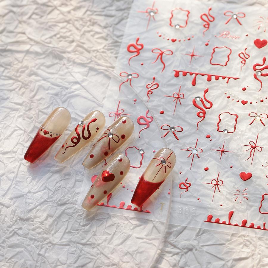 TENSOR Ferrite Snake Style Self-Adhesive Nail Stickers - Exquisite Nail Jewelry Series TL306 (Hot Red)
TENSOR Ferrite Snake Style Self-Adhesive Nail Stickers - Exquisite Nail Jewelry Series TL306 (Hot Red)