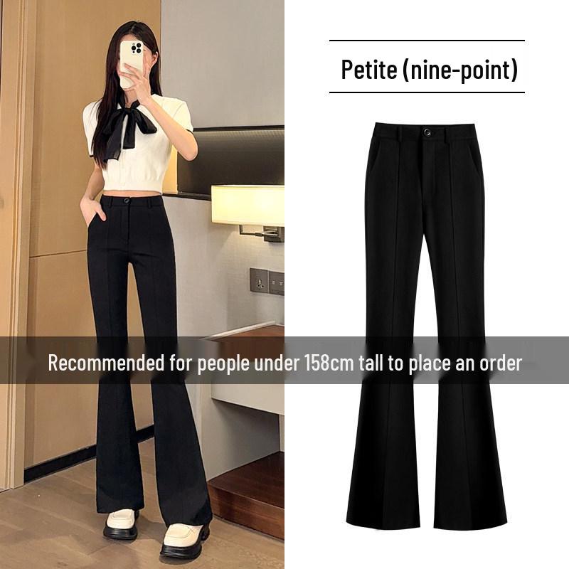 Women s Black High Waist Slimming Bell-Bottom Pants - Spring/Summer 2026 Micro-Flare for Petite Figures L for 105-115 lbs
Women s Black High Waist Slimming Bell-Bottom Pants - Spring/Summer 2026 Micro-Flare for Petite Figures L for 105-115 lbs