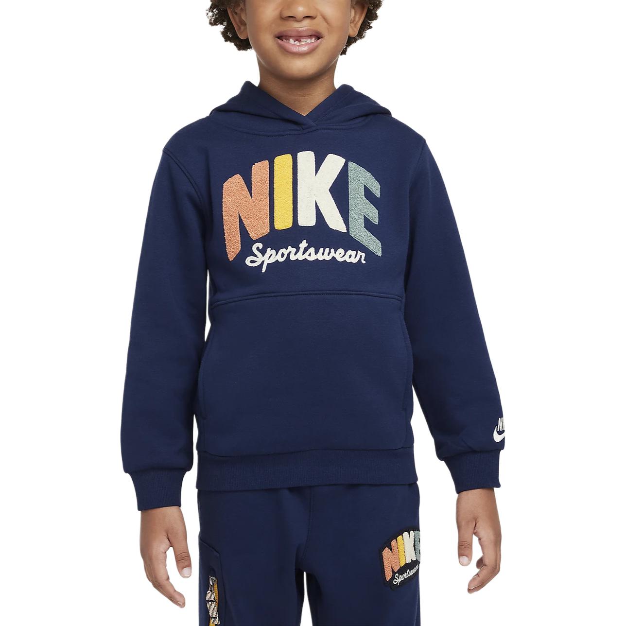 Nike Sweatshirt Sportswear Powder Play Soft Fleece Lined Pullover Hooded Dark Navy Blue Children Aged 3 7 Years Old HQ7944-410 4
Nike Sweatshirt Sportswear Powder Play Soft Fleece Lined Pullover Hooded Dark Navy Blue Children Aged 3 7 Years Old HQ7944-410 4