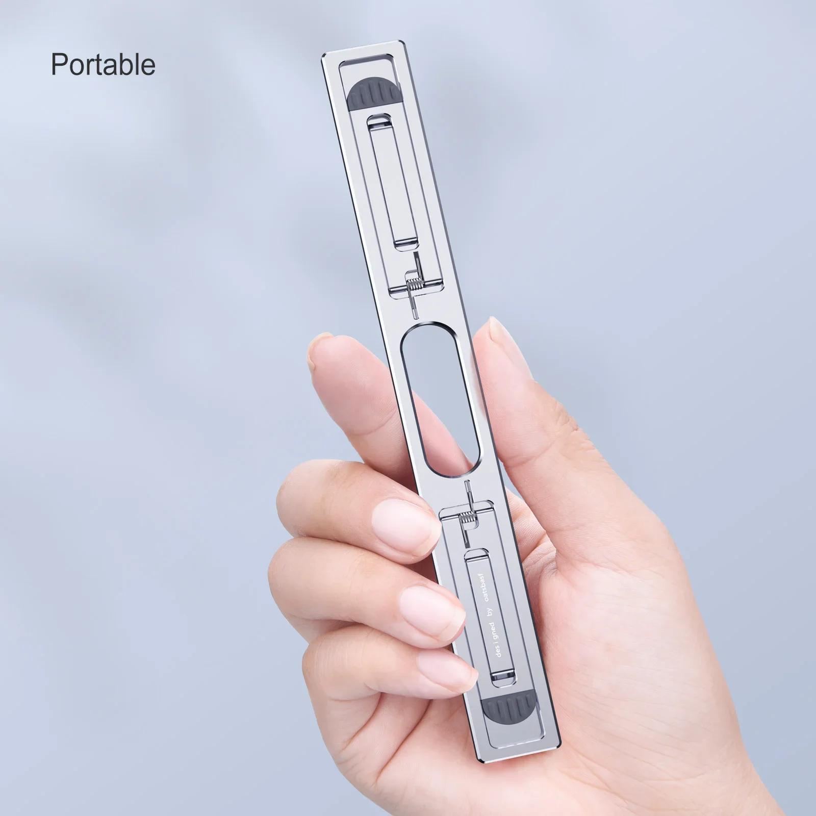 Oatsbasf Portable Laptop Stand for MacBook Adjustable Laptop Riser Invisible Foldable Notebook Computer Cooling Support Bracket
Oatsbasf Portable Laptop Stand for MacBook Adjustable Laptop Riser Invisible Foldable Notebook Computer Cooling Support Bracket