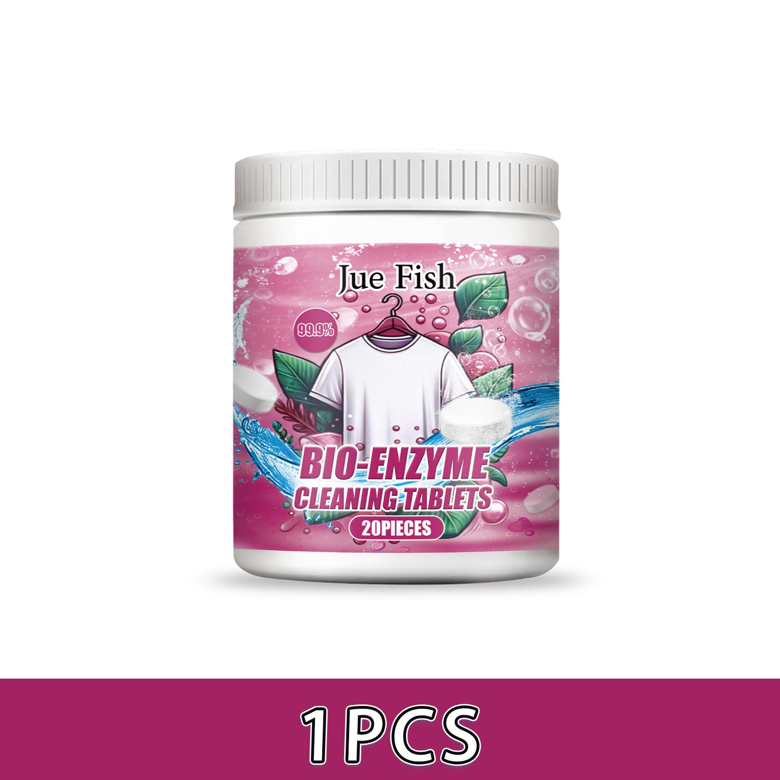 20PCS Bio Enzyme Salt Fabric Stain Remover Leaves Fragrance Restores Colour Brightens Shine Cleaning Effervescent Tablets 1PCS
20PCS Bio Enzyme Salt Fabric Stain Remover Leaves Fragrance Restores Colour Brightens Shine Cleaning Effervescent Tablets 1PCS