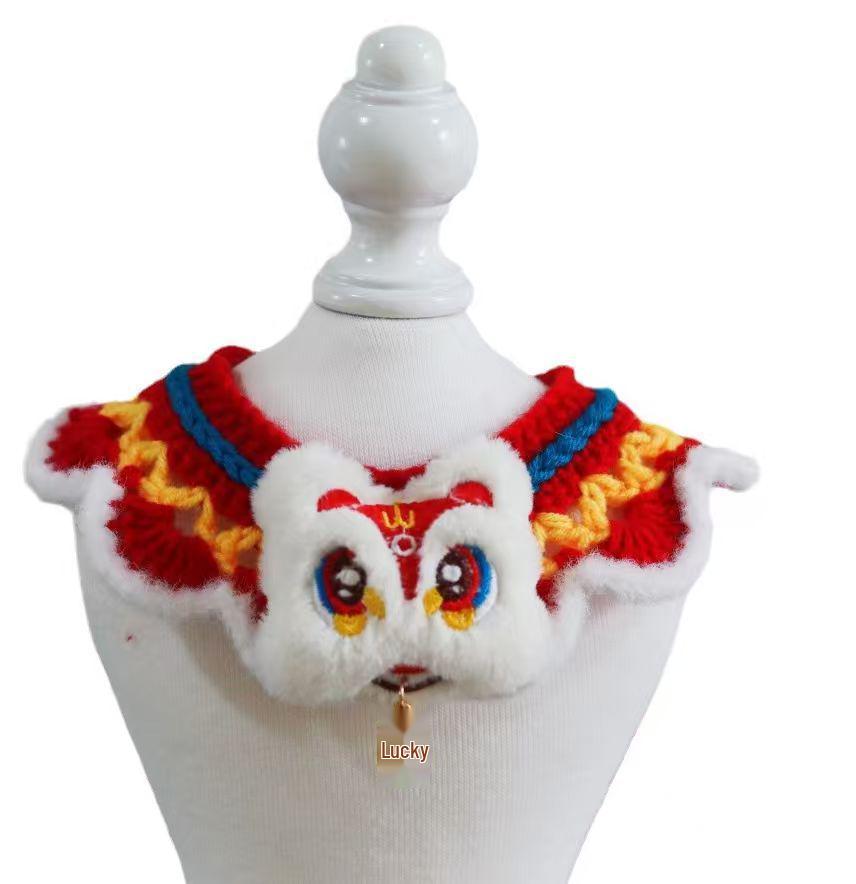 New Year Lion Dance Bib: Festive Pet Collar for Auspicious Fortune L (30-35cm)
New Year Lion Dance Bib: Festive Pet Collar for Auspicious Fortune L (30-35cm)
