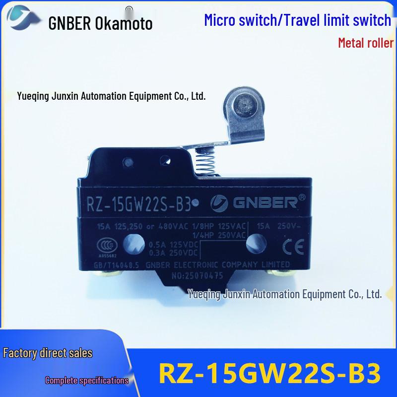 Omron RZ-15GW22S-B3 Micro Switch with Metal Roller Lever
Omron RZ-15GW22S-B3 Micro Switch with Metal Roller Lever