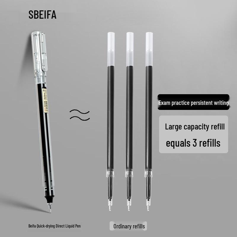 Гелевая ручка Beifa Cap-Pulling 0,5 мм быстросохнущая - Роллер с большим запасом чернил для студентов 0.5mm
Гелевая ручка Beifa Cap-Pulling 0,5 мм быстросохнущая - Роллер с большим запасом чернил для студентов 0.5mm