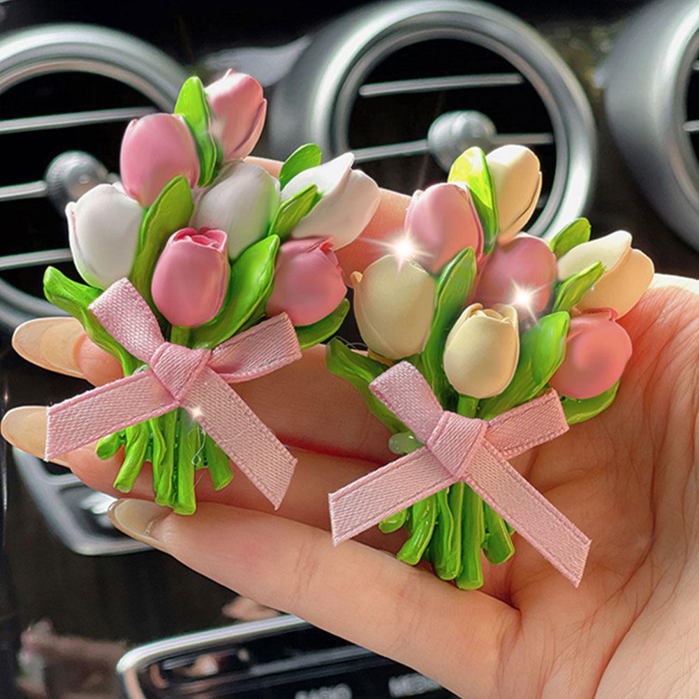 Creative Tulip Bouquet Air Outlet Aromatherapy Mini Perfume Diffuser Air Vent Clip Lasting Fresh Car Interior Accessory
Creative Tulip Bouquet Air Outlet Aromatherapy Mini Perfume Diffuser Air Vent Clip Lasting Fresh Car Interior Accessory