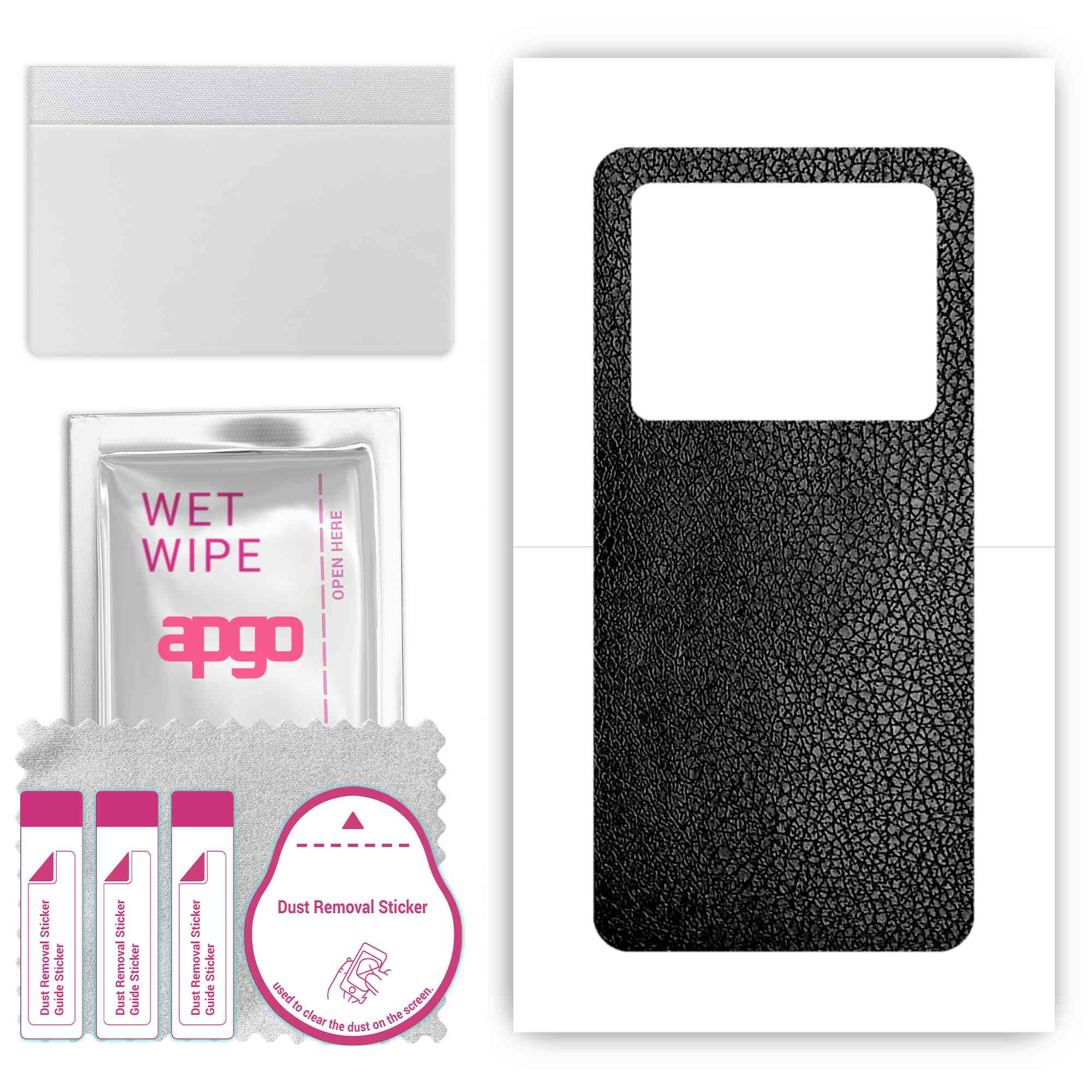 apgo Protective Skin Sticker for the back compatible with Vivo X80, Wrap Film, Foil, Vinyl - Pattern Black Leather
apgo Protective Skin Sticker for the back compatible with Vivo X80, Wrap Film, Foil, Vinyl - Pattern Black Leather