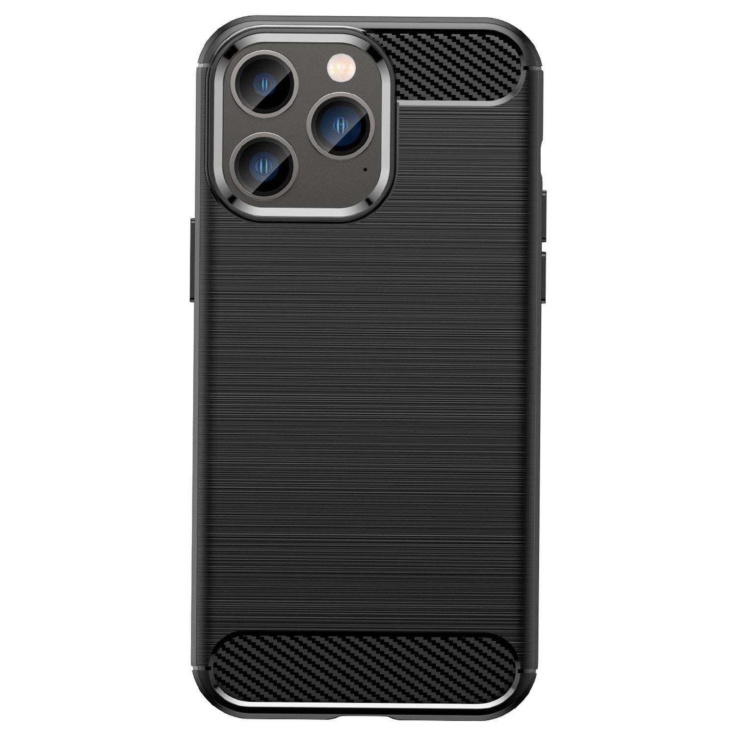 For iPhone 14 Pro Max 6.7 inch Protective Slim Case Brushed Carbon Fiber Texture TPU Case Anti-Drop Mobile Phone Cover Black
For iPhone 14 Pro Max 6.7 inch Protective Slim Case Brushed Carbon Fiber Texture TPU Case Anti-Drop Mobile Phone Cover Black