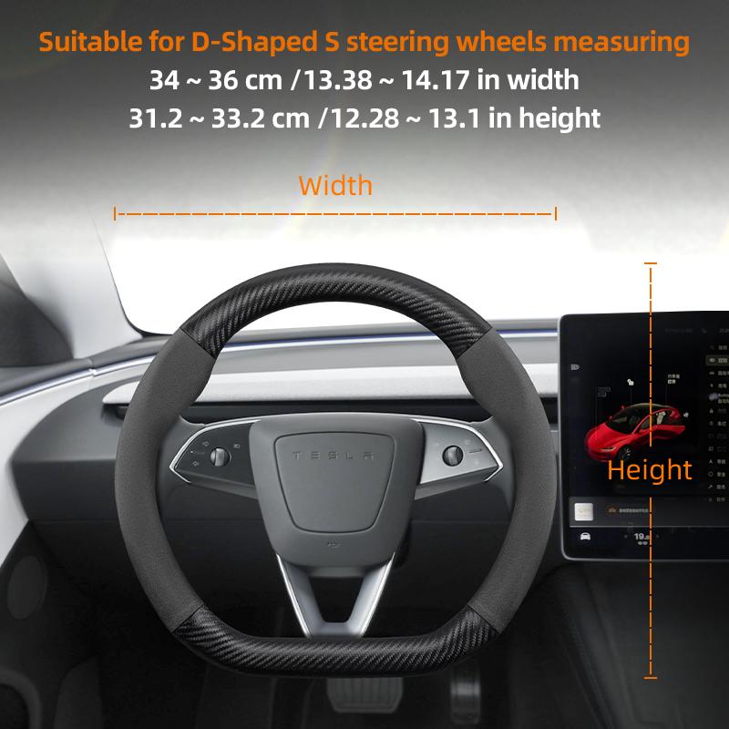 Suitable for Tesla Suede Matte Carbon Fiber Texture Steering Wheel Cover Suitable for Model 3 Y X S Highland Intelligent Systems
Suitable for Tesla Suede Matte Carbon Fiber Texture Steering Wheel Cover Suitable for Model 3 Y X S Highland Intelligent Systems