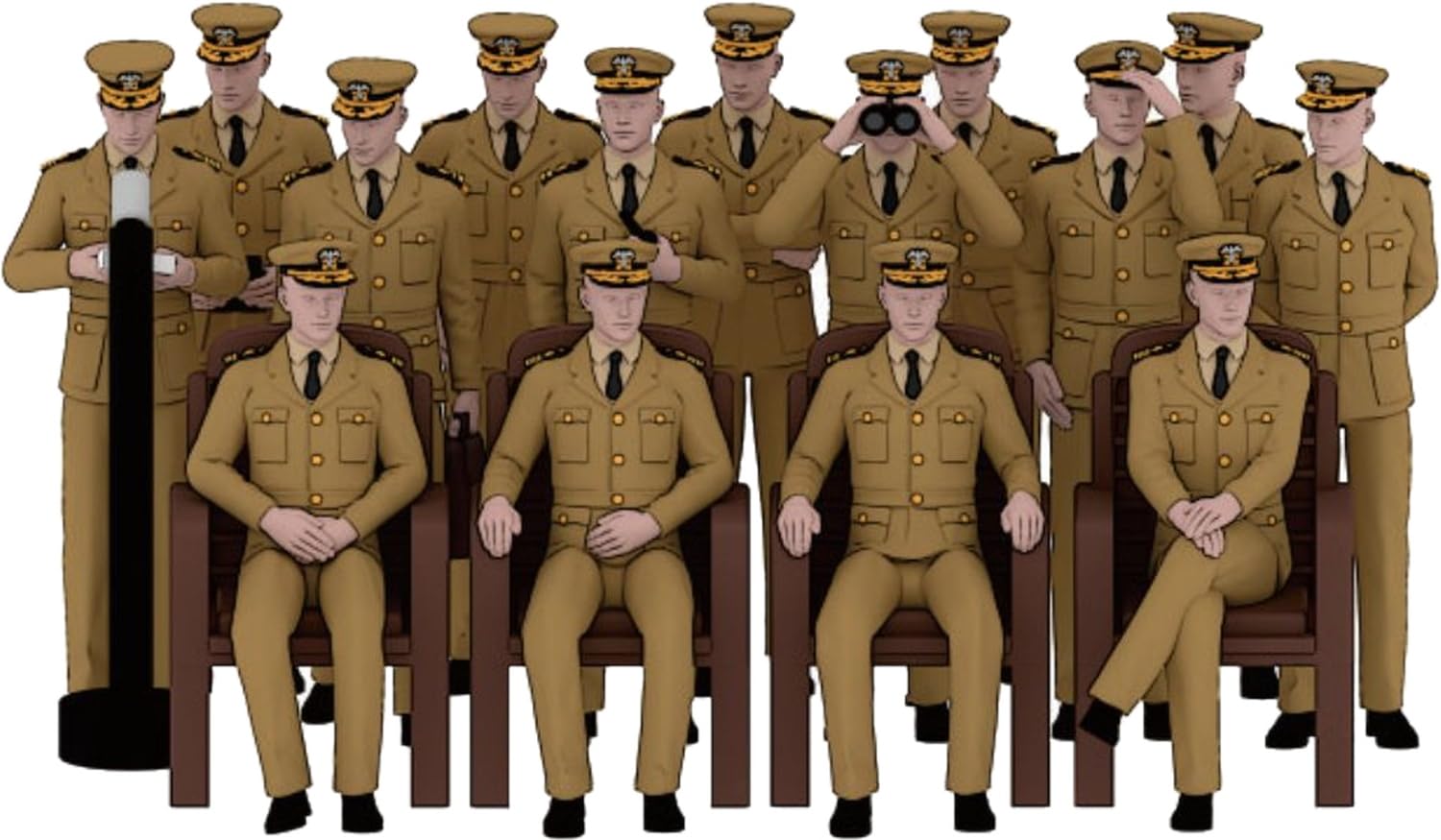 Triumph Model WW2 US Navy Officer Khaki Uniform 50 Pieces Plastic Model Parts TRFP35010 1/350 (Ship)
Triumph Model WW2 US Navy Officer Khaki Uniform 50 Pieces Plastic Model Parts TRFP35010 1/350 (Ship)