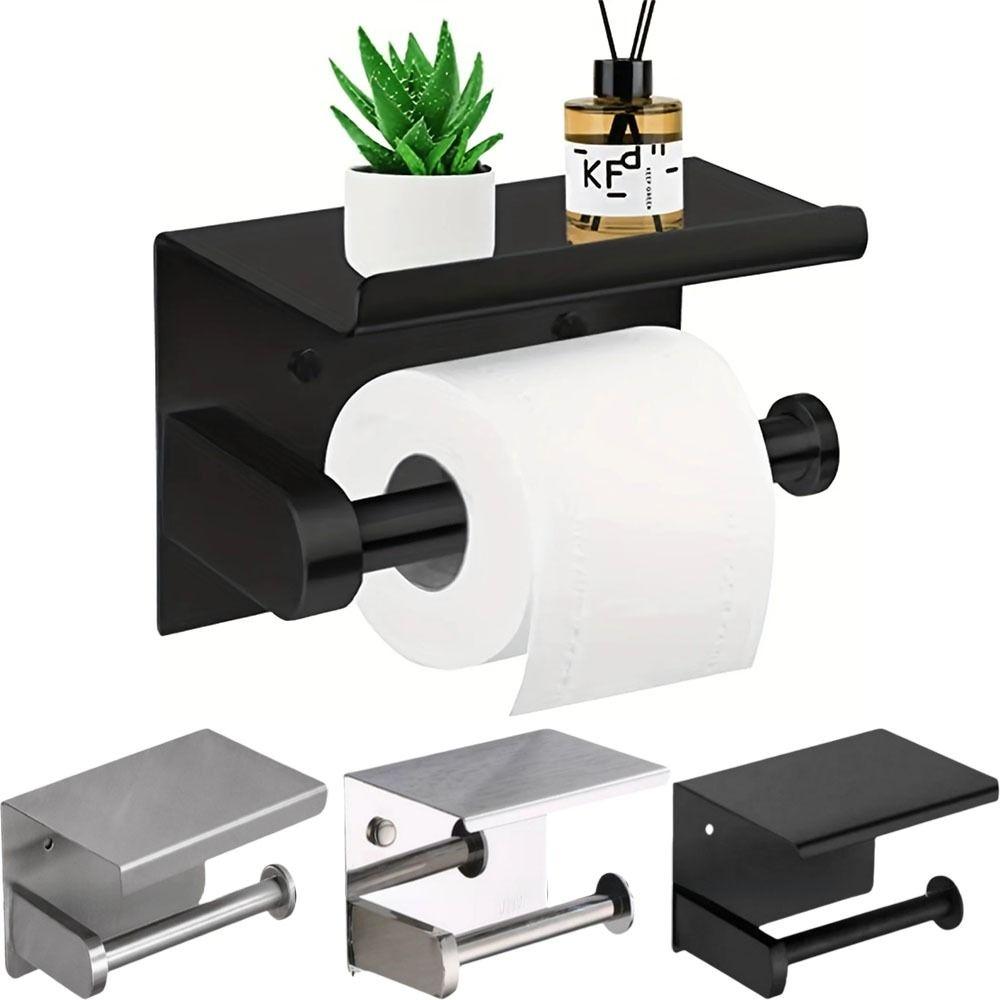Wall Mounted Toilet Roll Holder with Storage Rack Bathroom Tissue Dispenser Living Room Style 3
Wall Mounted Toilet Roll Holder with Storage Rack Bathroom Tissue Dispenser Living Room Style 3
