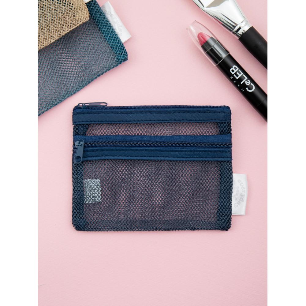 Сетчатый чехол Daiso с двумя карманами, маленький beige 
Сетчатый чехол Daiso с двумя карманами, маленький beige