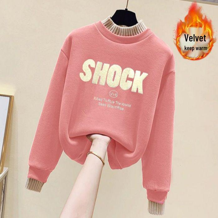 Fashionable Fleece-Lined High-Neck Top with Stretch Jeans Set Large
Fashionable Fleece-Lined High-Neck Top with Stretch Jeans Set Large