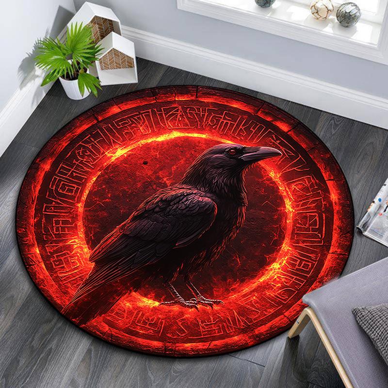 Crow Artwork Round Area Rug,Carpet Rug for Living Room Bedroom Sofa Playroom Decor,Non-slip Floor Mat 80cmx80cm
Crow Artwork Round Area Rug,Carpet Rug for Living Room Bedroom Sofa Playroom Decor,Non-slip Floor Mat 80cmx80cm