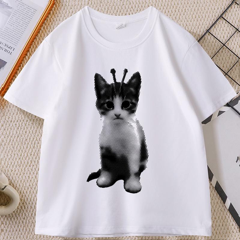 Silly Cat Alien Y2K T Shirt 90s Weirdcore Vintage Kitten Tshirt Retro Cat Alien Trendy Tee Unisex Women Casual Round Neck Tops 4XL
Silly Cat Alien Y2K T Shirt 90s Weirdcore Vintage Kitten Tshirt Retro Cat Alien Trendy Tee Unisex Women Casual Round Neck Tops 4XL