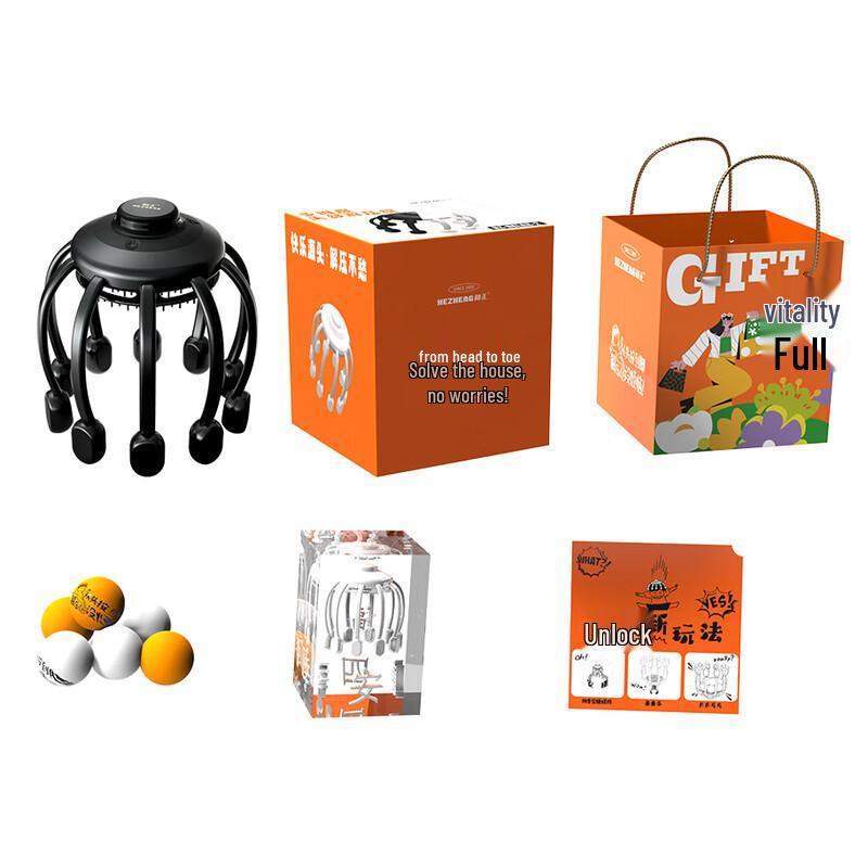 HEZHENG Octopus Electric Head Massager CN plug (adapter included)
HEZHENG Octopus Electric Head Massager CN plug (adapter included)