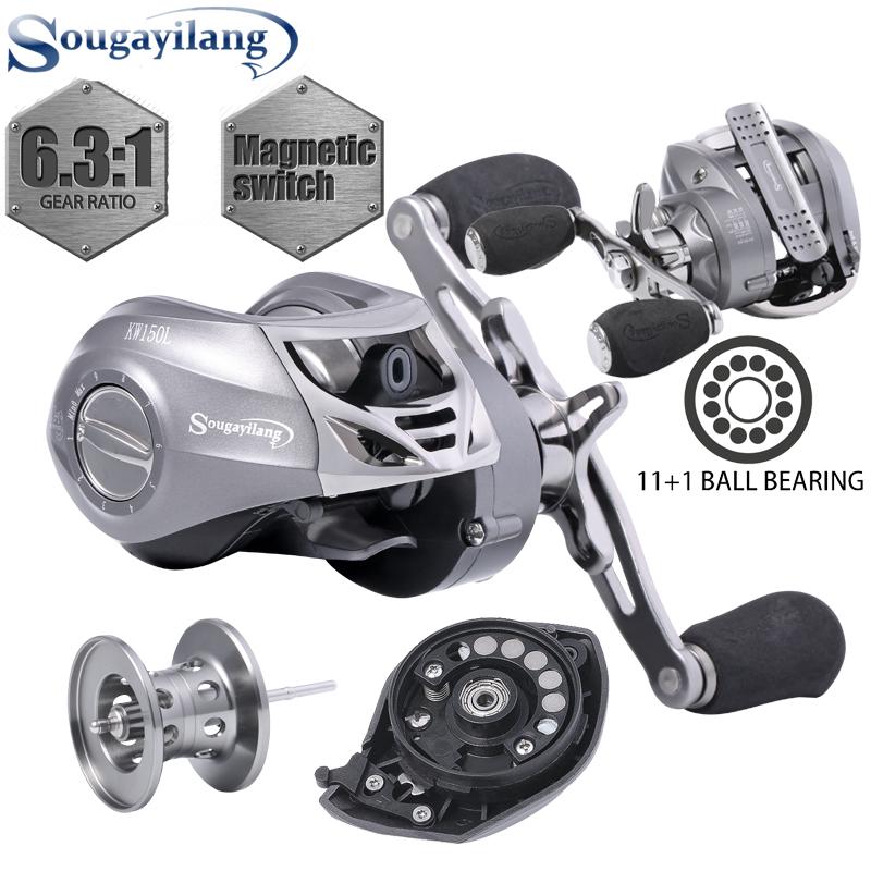 Рыболовные катушки Sougayilang Baitcasting 11 + 1BB, удобное колесо для пресноводной рыбалки с ручкой из ЭВА Right handle
Рыболовные катушки Sougayilang Baitcasting 11 + 1BB, удобное колесо для пресноводной рыбалки с ручкой из ЭВА Right handle