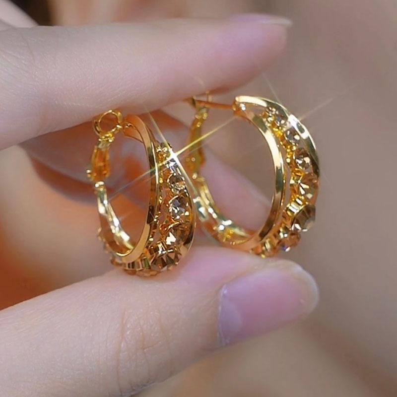 Light Luxury Versatile High-end Ring Earrings, Niche Unique Design, Fashionable New Earrings
Light Luxury Versatile High-end Ring Earrings, Niche Unique Design, Fashionable New Earrings