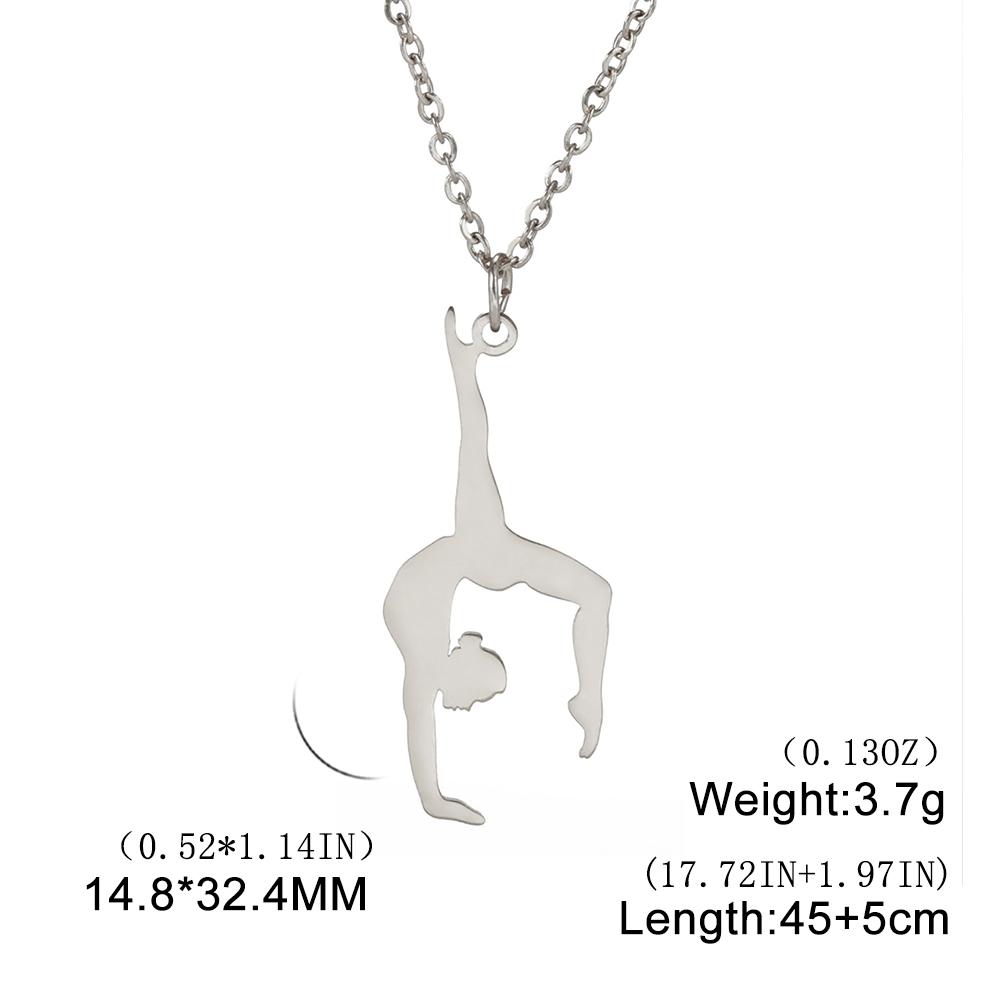 Rhythmic Gymnastics Necklace Women Trend 2025 Gymnast Stainless Steel Jewelry BFF Dancer Girl Sport Accessories Mother Day Gift
Rhythmic Gymnastics Necklace Women Trend 2025 Gymnast Stainless Steel Jewelry BFF Dancer Girl Sport Accessories Mother Day Gift