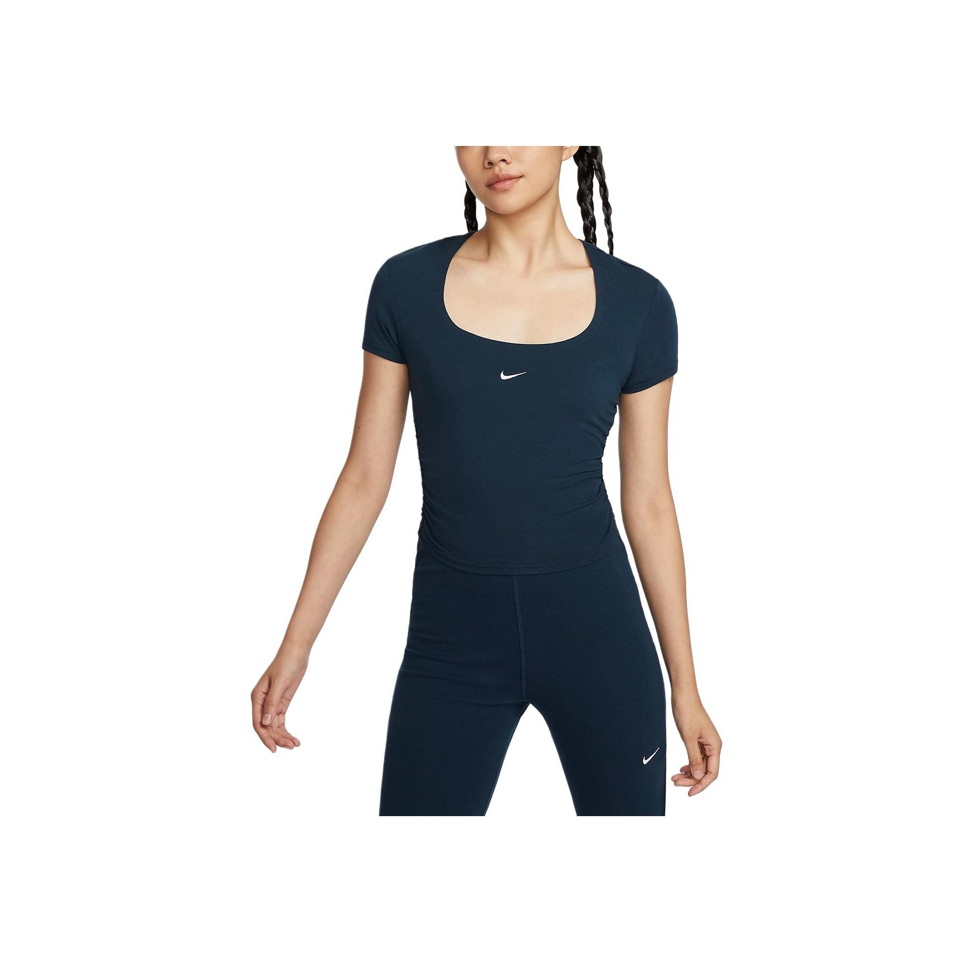 Nike Sportswear Chill Knit Casual Sports Comfortable Pullover Slim Fit Short Sleeve T-Shirt Women T-Shirts Deep-Sea-Blue Sail-White FZ7991-478 M
Nike Sportswear Chill Knit Casual Sports Comfortable Pullover Slim Fit Short Sleeve T-Shirt Women T-Shirts Deep-Sea-Blue Sail-White FZ7991-478 M