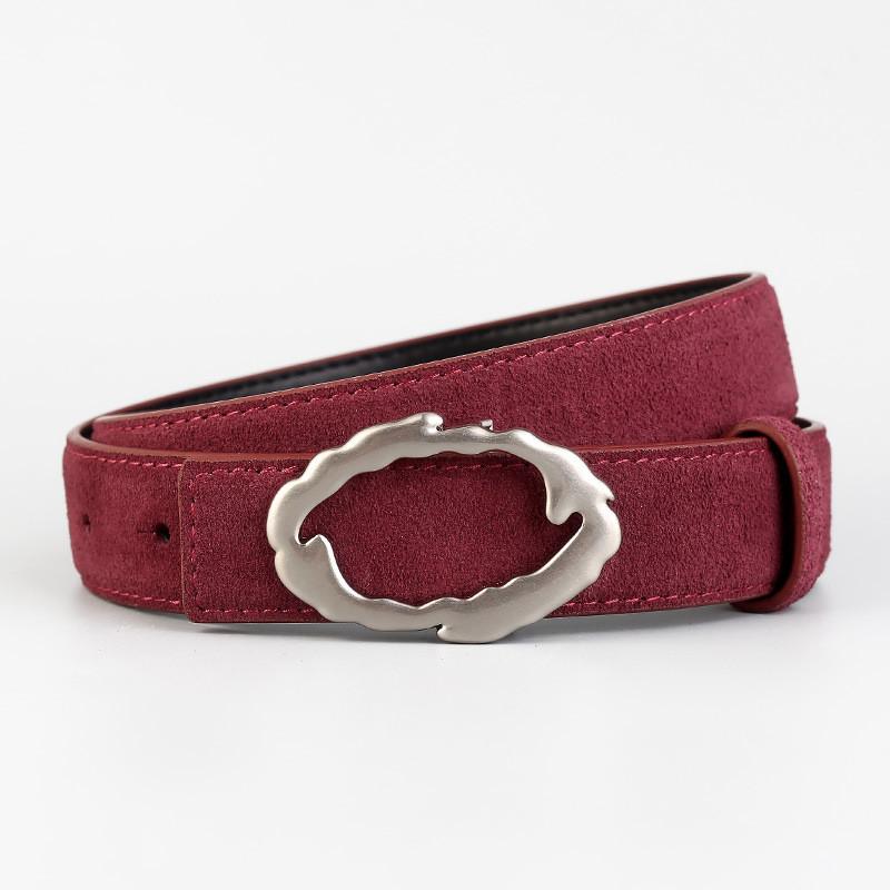 Women Leather Belt With Smooth Alloy Buckle For Casual Jeans Fashion Accessory Angora Red
Women Leather Belt With Smooth Alloy Buckle For Casual Jeans Fashion Accessory Angora Red
