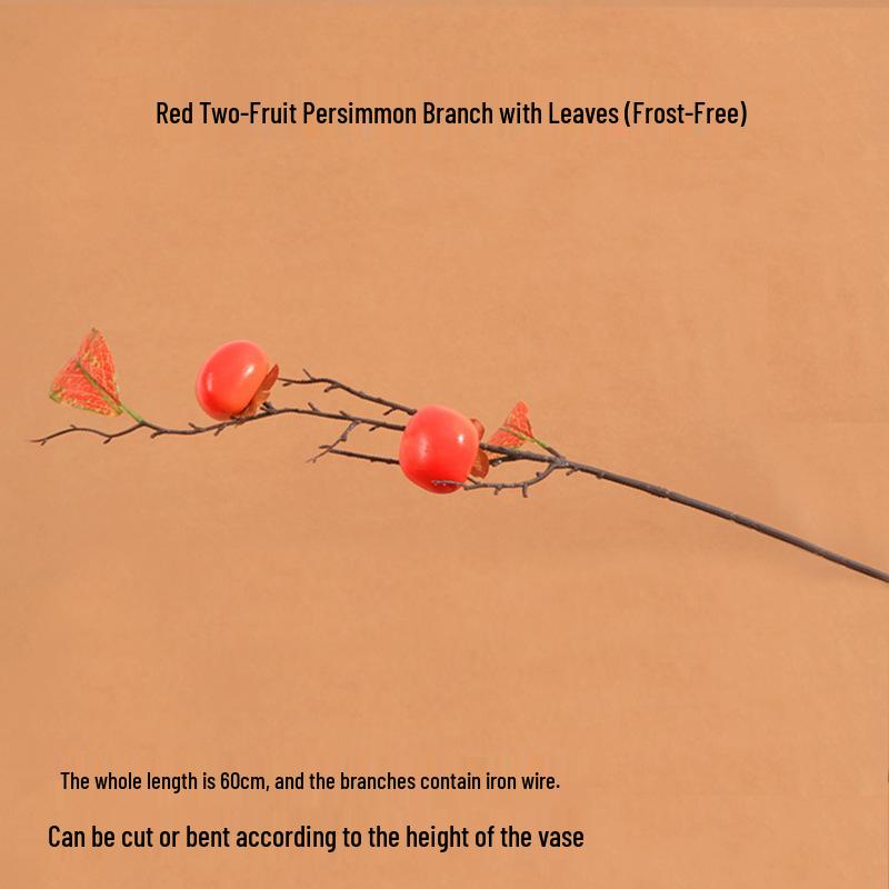 Persimmon Ruyi Ornament: Artificial Persimmon Tree Branches for Home or Hotel Decoration
Persimmon Ruyi Ornament: Artificial Persimmon Tree Branches for Home or Hotel Decoration