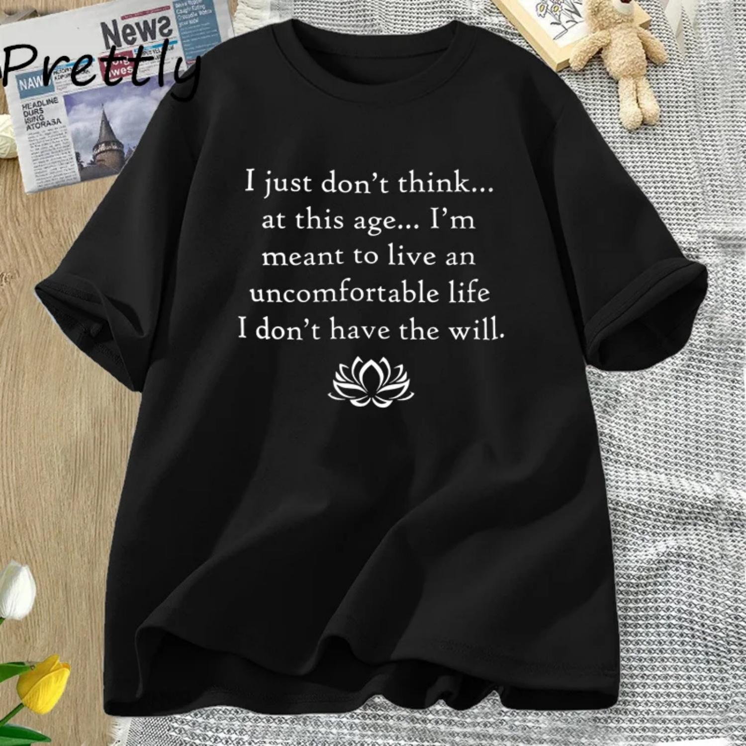I Just Don t Think Funny Letter Printed Tshirt Harajuku Cotton Short Sleeve T Shirt Women s Clothes Lotus Printed Vintage Tops XXXXXL
I Just Don t Think Funny Letter Printed Tshirt Harajuku Cotton Short Sleeve T Shirt Women s Clothes Lotus Printed Vintage Tops XXXXXL