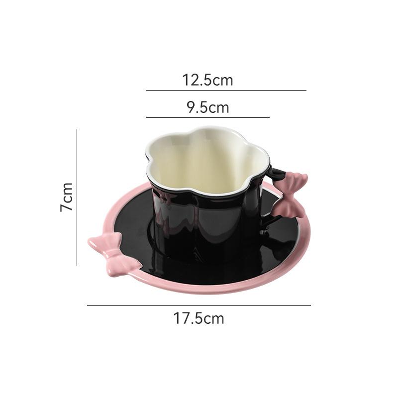BRCartoon Pink Bow Ceramic Cup Coffee Mug Cup and Dish Set Afternoon Tea Accessories Girl s Gift Mugs Coffee Cups TeacupEY 201-300ml чорний
BRCartoon Pink Bow Ceramic Cup Coffee Mug Cup and Dish Set Afternoon Tea Accessories Girl s Gift Mugs Coffee Cups TeacupEY 201-300ml чорний