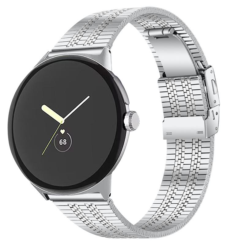 For Google Pixel Watch 3 41mm/Watch 2/Pixel Watch Stainless Steel 5 Beads Smart Watch Band Replacement Wrist Strap Silver
For Google Pixel Watch 3 41mm/Watch 2/Pixel Watch Stainless Steel 5 Beads Smart Watch Band Replacement Wrist Strap Silver