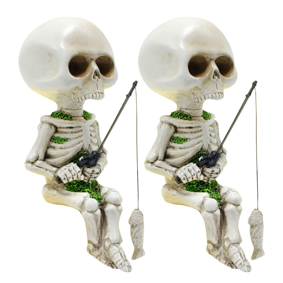 AiO JAPAN Miniature Fishing Skeleton Set of Halloween Unique and Cute Figurines, 2, Horror, білий
AiO JAPAN Miniature Fishing Skeleton Set of Halloween Unique and Cute Figurines, 2, Horror, білий