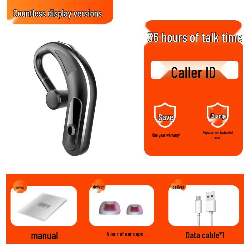 Cross-border Bluetooth Headset: Over-ear/In-ear, Noise Reduction, Digital Display, for Business, Sports, and Driving English Version
Cross-border Bluetooth Headset: Over-ear/In-ear, Noise Reduction, Digital Display, for Business, Sports, and Driving English Version
