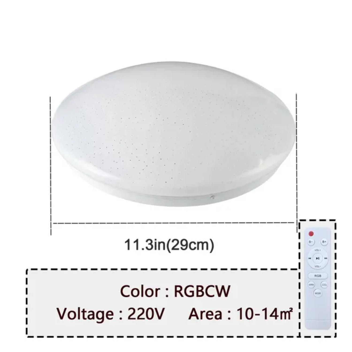 Новый современный потолочный светильник RGB с регулируемой яркостью и интеллектуальным пультом дистанционного управления - идеальная декоративная лампа для спальни и гостиной - 220 В
Новый современный потолочный светильник RGB с регулируемой яркостью и интеллектуальным пультом дистанционного управления - идеальная декоративная лампа для спальни и гостиной - 220 В