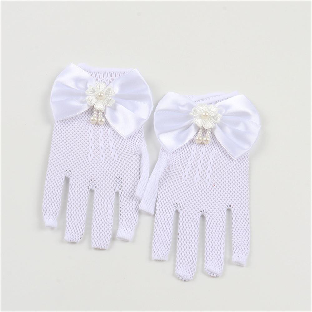 A Pair White Princess Wedding Gloves for Girls Mesh Holiday Accessories with a Bow Birthday Performance Gloves
A Pair White Princess Wedding Gloves for Girls Mesh Holiday Accessories with a Bow Birthday Performance Gloves