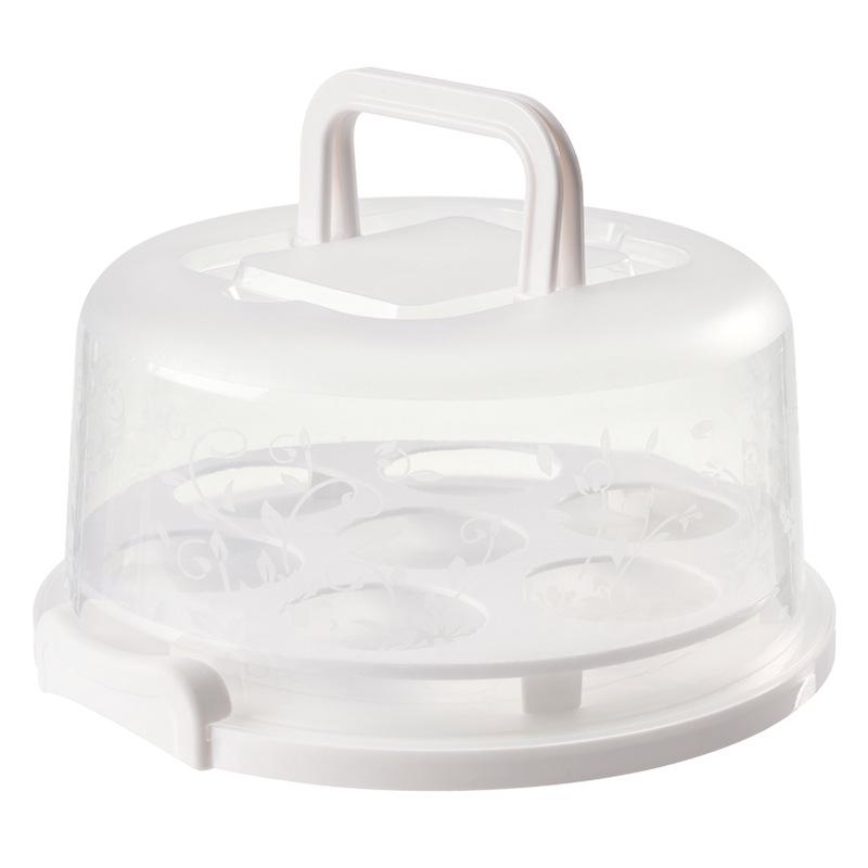 Transparent Dustproof Handheld Cake Box, 7-Cupcake Capacity, Portable Dual-Use Fresh-Keeping Storage Box for Home Use белый
Transparent Dustproof Handheld Cake Box, 7-Cupcake Capacity, Portable Dual-Use Fresh-Keeping Storage Box for Home Use белый