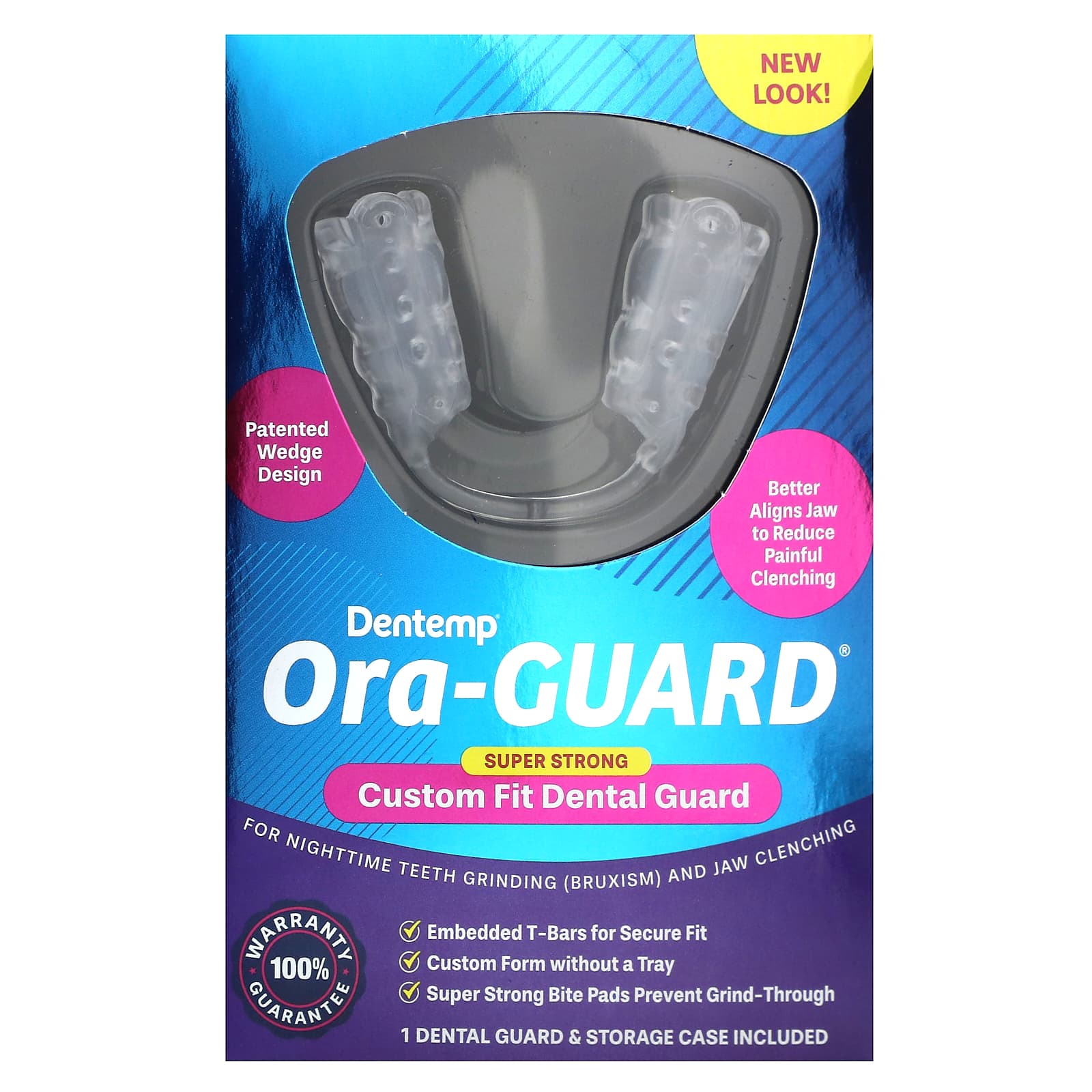 Dentemp, Ora-Guard, спеціальна захист для зубів, 1 захист для зубів і футляр для зберігання
Dentemp, Ora-Guard, спеціальна захист для зубів, 1 захист для зубів і футляр для зберігання