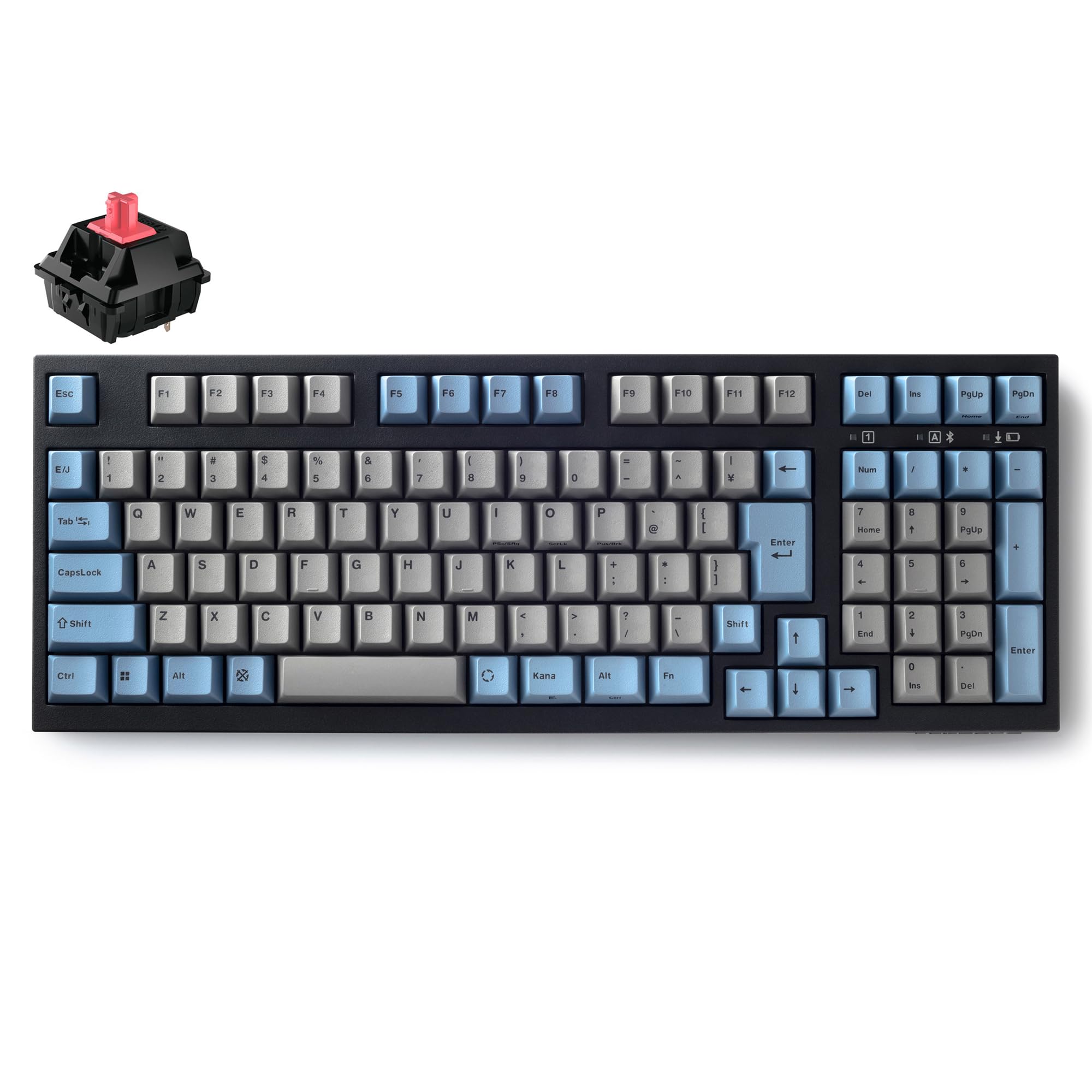 LEOPOLD FC980MBT GREYBLUE Японська розкладка Kanaless Пробіл Клавіша з цифровою клавіатурою 102 клавіші Перемикач сумісний з гарячою заміною Живлення від батарейок AAA Остання версія CHERRY
LEOPOLD FC980MBT GREYBLUE Японська розкладка Kanaless Пробіл Клавіша з цифровою клавіатурою 102 клавіші Перемикач сумісний з гарячою заміною Живлення від батарейок AAA Остання версія CHERRY