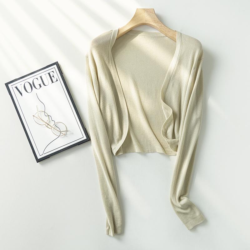 Женский кардиган из ледяного шелка для защиты от солнца летом - Новый стиль 2025, тонкая верхняя одежда, накидка-шаль на бретелях-спагетти One Size: Recommended for 80-130 Jin
Женский кардиган из ледяного шелка для защиты от солнца летом - Новый стиль 2025, тонкая верхняя одежда, накидка-шаль на бретелях-спагетти One Size: Recommended for 80-130 Jin