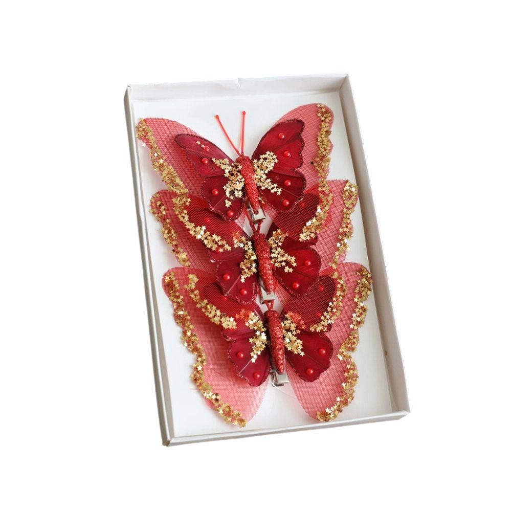 Современный дизайн орнамента Украшения-бабочки Украшения для рождественской елки Red
Современный дизайн орнамента Украшения-бабочки Украшения для рождественской елки Red