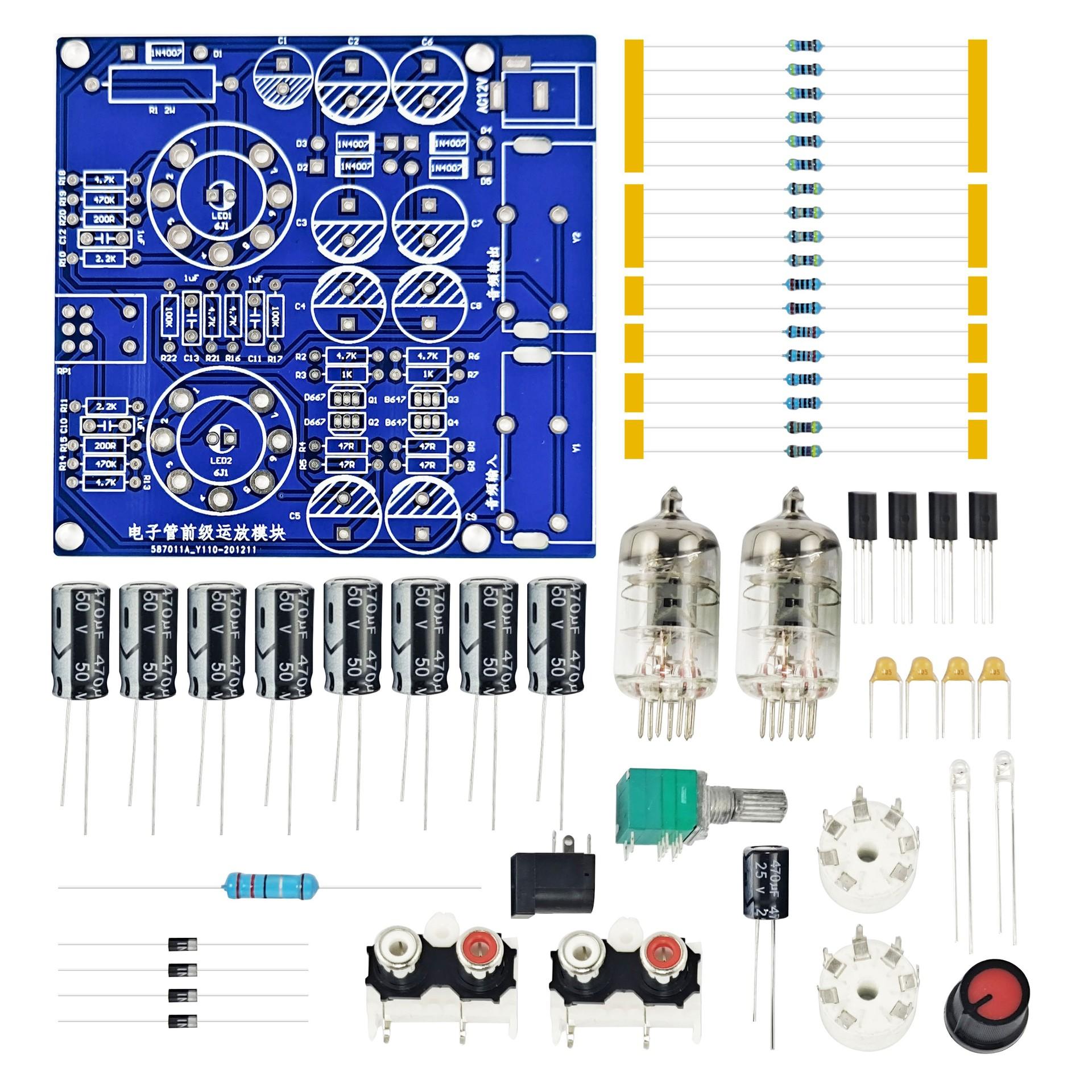 Tube Amplifier Electronic Tubes diyKit Fever6J1 Audio Preamp Speaker Amplifier Board Welding Parts
Tube Amplifier Electronic Tubes diyKit Fever6J1 Audio Preamp Speaker Amplifier Board Welding Parts