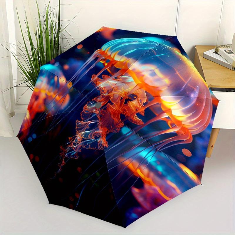 Jellyfish, Marine Life Theme 8 Bone Hand Automatic Folding Fashion umbrella, Compact and Portable Design, A Perfect Gift for Birthday, Chris
Jellyfish, Marine Life Theme 8 Bone Hand Automatic Folding Fashion umbrella, Compact and Portable Design, A Perfect Gift for Birthday, Chris
