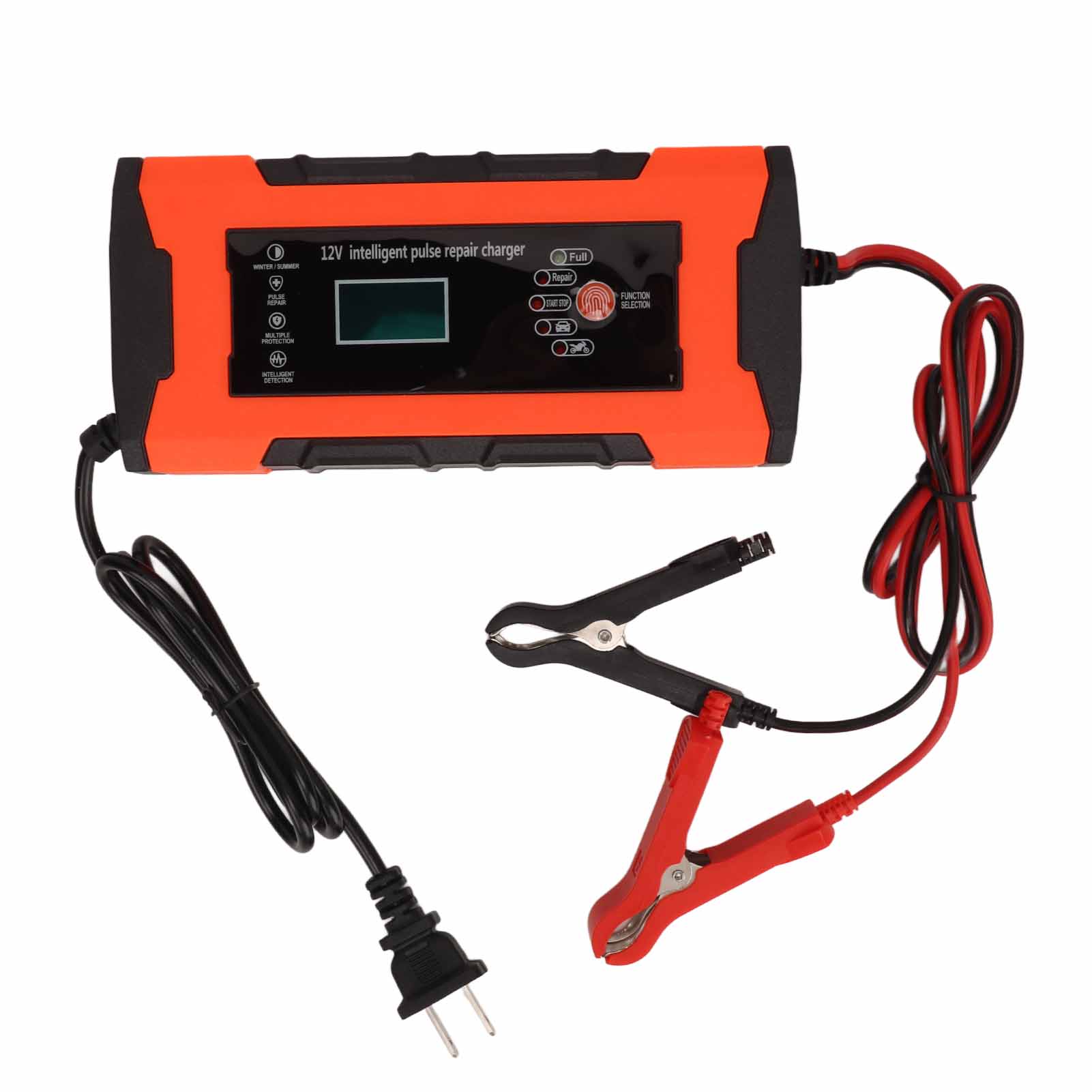 12V 10A Car Battery Charger Automatic Smart Battery Charger Maintainer with Pulse Repair Function for Truck Motorcycle US
12V 10A Car Battery Charger Automatic Smart Battery Charger Maintainer with Pulse Repair Function for Truck Motorcycle US