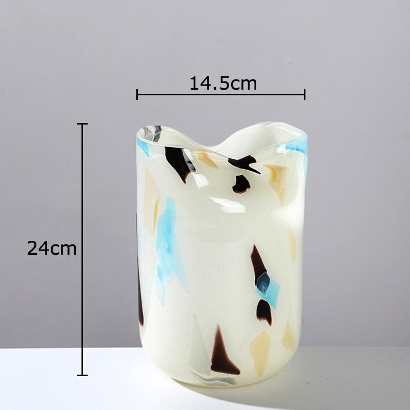 Colorful Pattern Glass Vase Creative Flower Pots Table Decoration Flowers Arrangement Floral Vases Modern Home Decor Accessories
Colorful Pattern Glass Vase Creative Flower Pots Table Decoration Flowers Arrangement Floral Vases Modern Home Decor Accessories