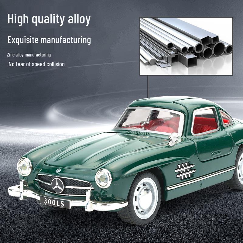 Zhongyuanxing 21028 Винтажная литая модель автомобиля Mercedes-Benz 300SL с инерционным механизмом, звуком, светом и 4 открывающимися дверями белый
Zhongyuanxing 21028 Винтажная литая модель автомобиля Mercedes-Benz 300SL с инерционным механизмом, звуком, светом и 4 открывающимися дверями белый