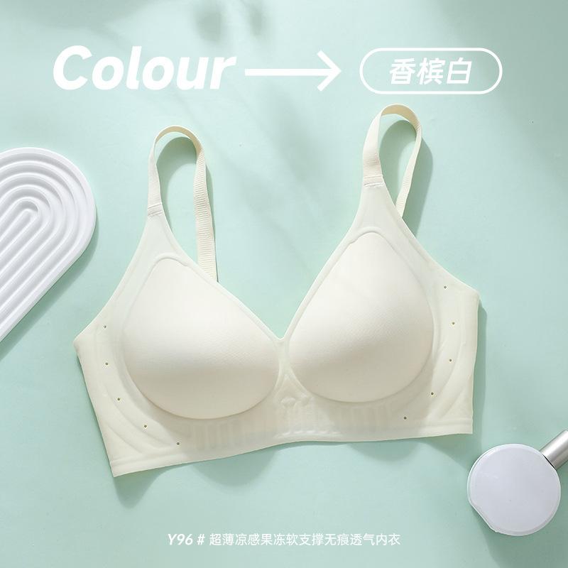 Summer ice feeling gathering thin seamless upper support bra breathable no steel ring naked bra underwear cotton large size light and thin M(34/75ABC) шампанского
Summer ice feeling gathering thin seamless upper support bra breathable no steel ring naked bra underwear cotton large size light and thin M(34/75ABC) шампанского