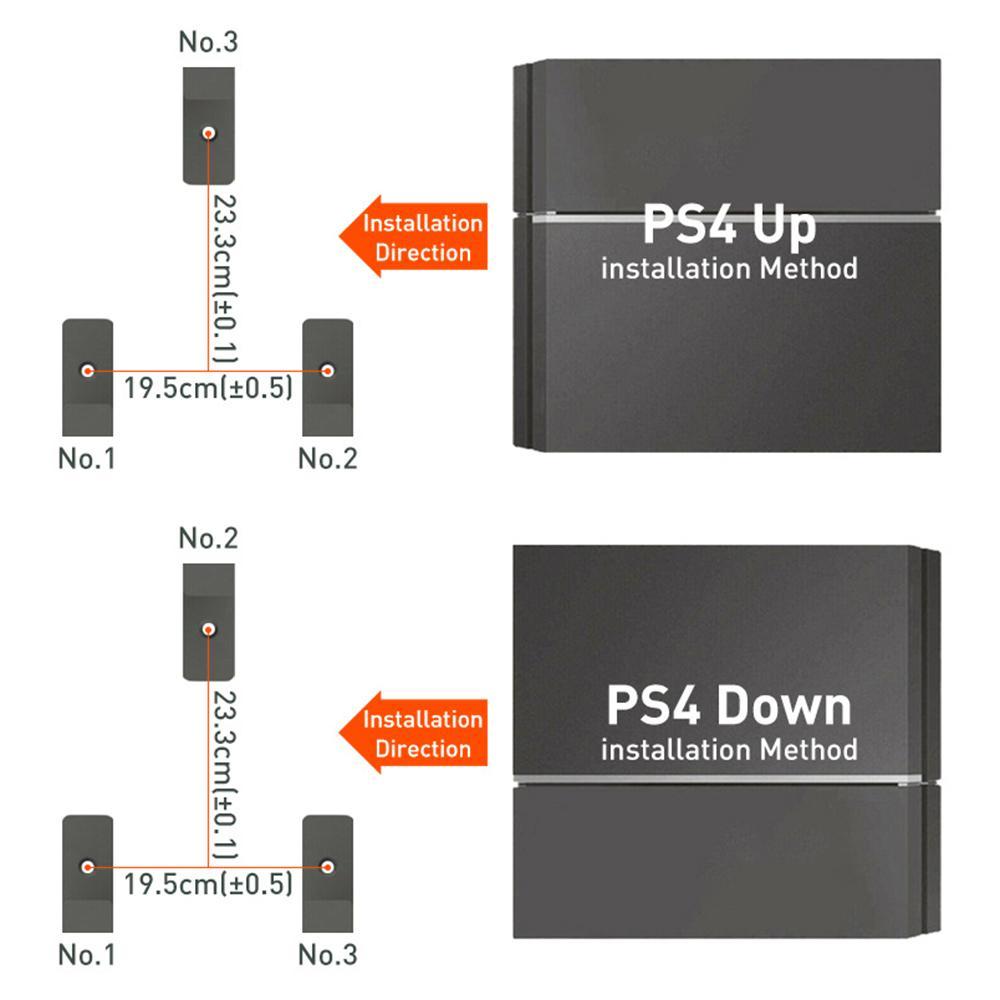 DATA FROG 1 Set for Sony PS4 Slim/Playstation 4/4 Pro Game Console Storage Stand Wall Mounted Rack For Sony PS4 Slim
DATA FROG 1 Set for Sony PS4 Slim/Playstation 4/4 Pro Game Console Storage Stand Wall Mounted Rack For Sony PS4 Slim