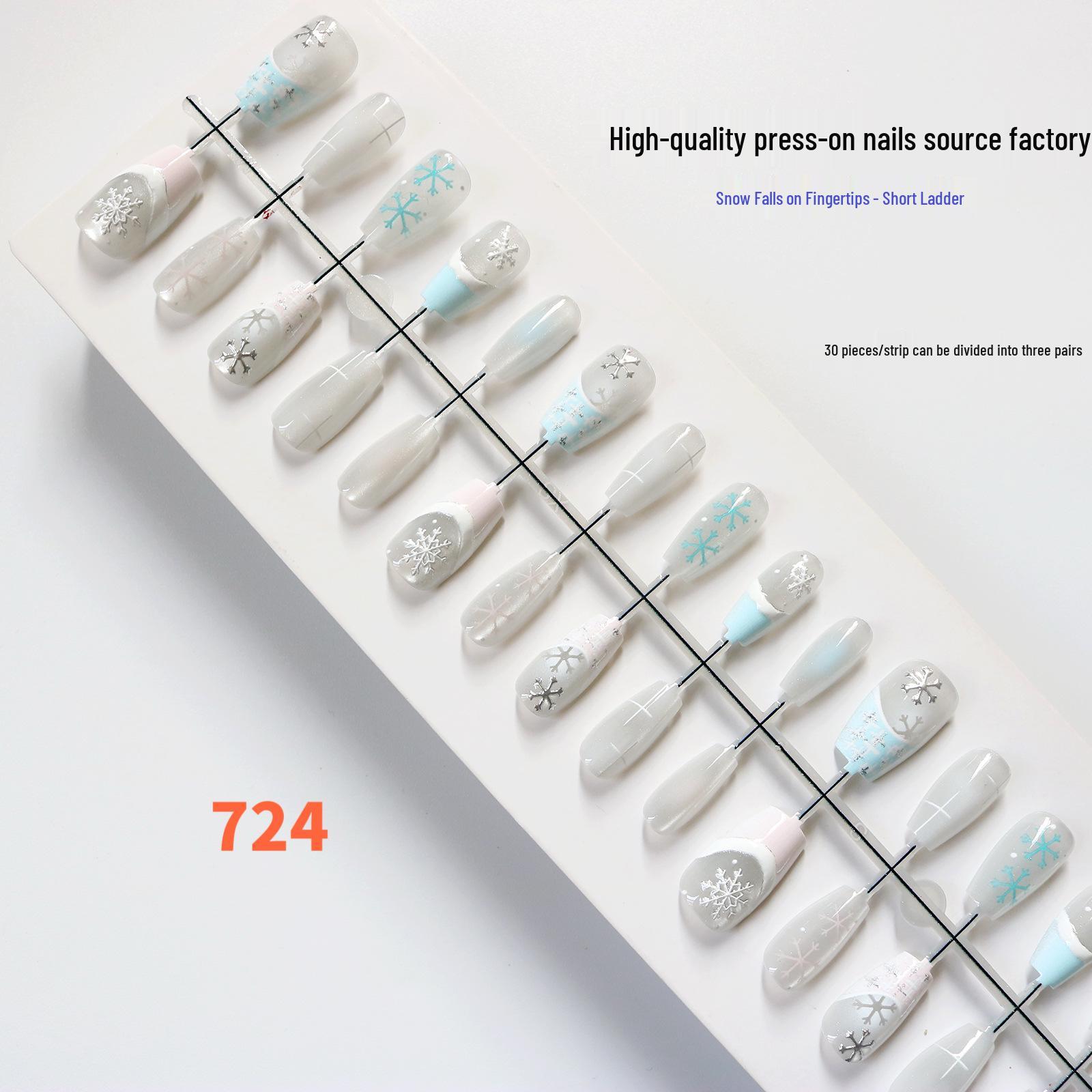Glitter Snow Christmas Nail Tips with White-Enhancing Glass Beads 30 Pieces Split Sizes M/S/S
Glitter Snow Christmas Nail Tips with White-Enhancing Glass Beads 30 Pieces Split Sizes M/S/S