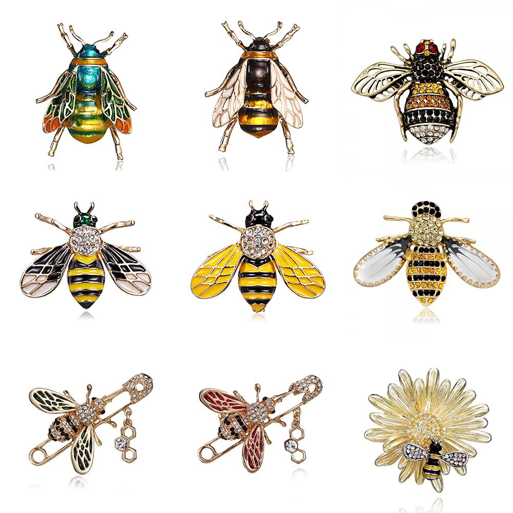 Exquisite Women Men Little Bee Fashion Crystal Brooch Decoration Rhinestone Insect Series Enamel Brooches Pins Accessories
Exquisite Women Men Little Bee Fashion Crystal Brooch Decoration Rhinestone Insect Series Enamel Brooches Pins Accessories